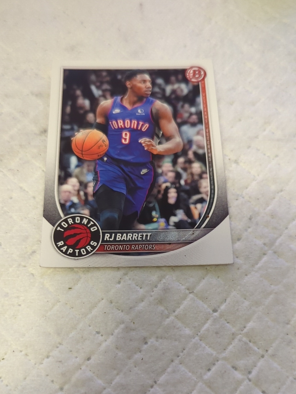 Topps Toronto Raptors RJ Barrett Trading Card - Blue & Red